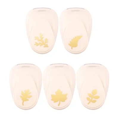Afbeelding van Vaessen Creative 5 stuks herfstperforator met vijf verschillende vellen, 2,5 cm, tot 250 g/m², voor knutselen, papier en scrapbooking