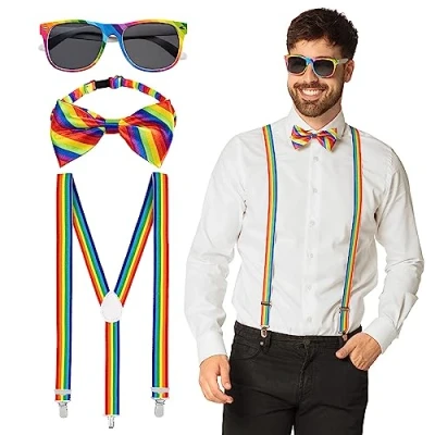 Afbeelding van Boland Accessoireset regenboog Multi Volwassenen Unisex Pride