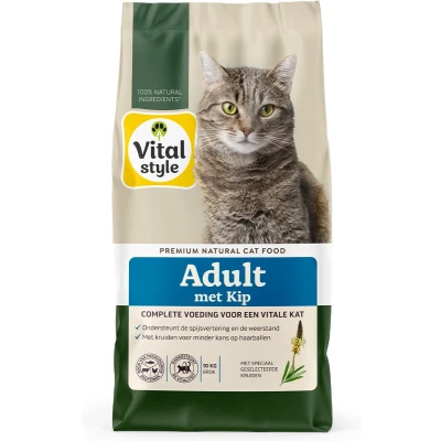 Afbeelding van VITALstyle Adult Kip Kattenvoer 10 kg