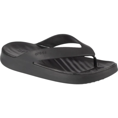 Afbeelding van Crocs Getaway Teenslippers, Dames, Maat: 37.5, Black Kunststof