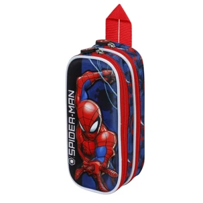 Afbeelding van Karactermania Spiderman Speed 3D dubbele pennenetui, Rood, 22 x 9,5 cm, één maat, etui, Dubbel etui