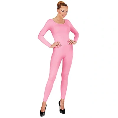 Afbeelding van Widmann Dans &amp; Entertainment Kostuum Unicolor Body Volwassen, Lang, Zacht Roze Vrouw XL Carnavalskleding Verkleedkleding