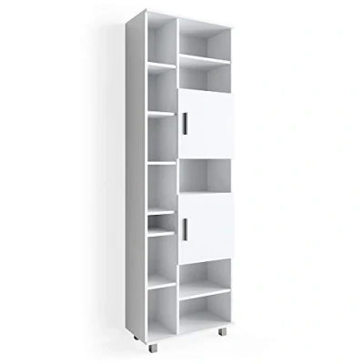 Afbeelding van Vicco Badkamerkast Ilias, Wit/Wit, 60 x 190 cm