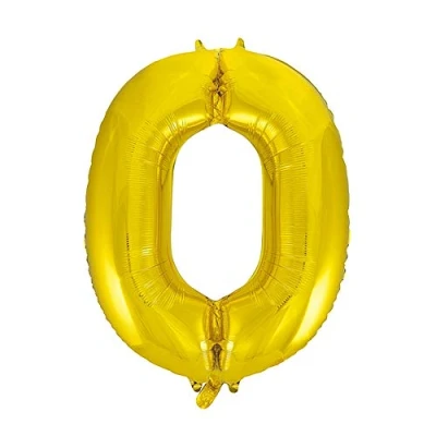 Afbeelding van Unique Party Enorme ballon nummer 1, kleur goud, 86 cm (55761)
