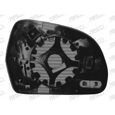 Afbeelding van PRASCO AD0247503 Spiegelglas rechts AUDI: A4 B8 Avant, Saloon, A3 Sportback