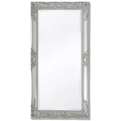 Afbeelding van Wandspiegel Barok 100 x 50 cm zilver