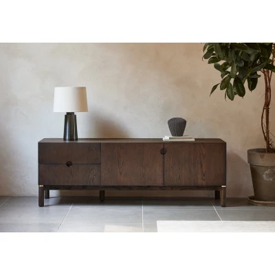 Afbeelding van Hygge Interiors Arun Espresso Bruin TV Meubel 160 cm