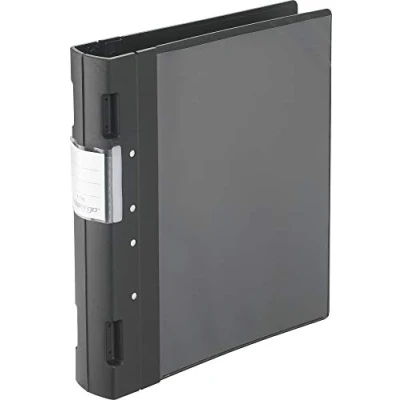 Afbeelding van Wedo 05818001 Ergogrip kunststof map A4 met 4 rings systeem 55 mm (zwart)