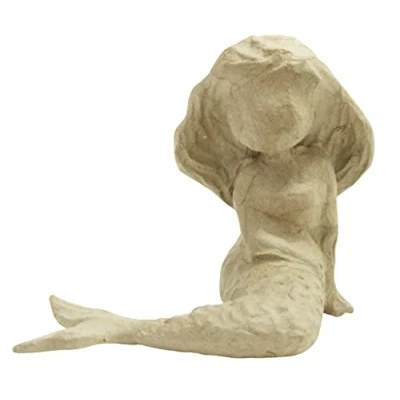 Afbeelding van Décopatch SA211C Zeemeermin, papier maché, maat S, 11,5 x 17 15,5 cm, om te personaliseren, natuur