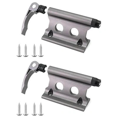 Afbeelding van QWORK® 2 stuks fietsvorkhouder, snelontgrendeling van aluminiumlegering, fietshouder voor auto, vrachtwagen, SUV en aanhanger