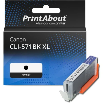 Afbeelding van Huismerk Canon CLI 571BK XL Inktcartridge Zwart Hoge capaciteit