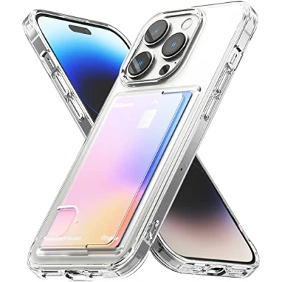 Afbeelding van Ringke Fusion Card Hoesje Geschikt voor Apple iPhone 14 Pro Kaarthouder Transparant