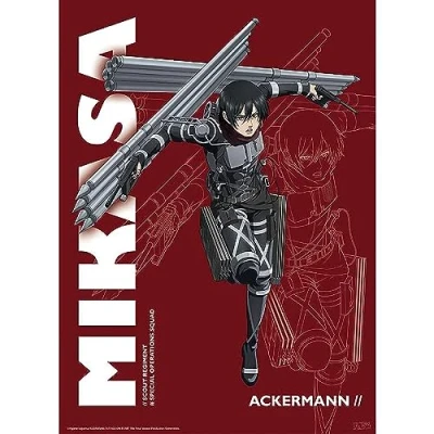 Afbeelding van Poster Attack On Titan Season 4 Mikasa 38x52cm