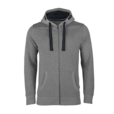 Afbeelding van Men&#039;s Hooded Jacket met ritssluiting Grey Melange 6XL