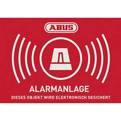 Afbeelding van ABUS AU1422 Waarschuwingssticker Alarmsysteem Taal Duits (b x h) 148 mm 105