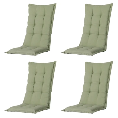 Afbeelding van Madison Tuinkussens Hoge Rug Panama Sage 123x50 Groen 4 Stuks