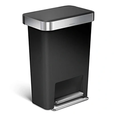 Afbeelding van Simplehuman Rectangular Liner Pocket Pedaalemmer 45 Liter