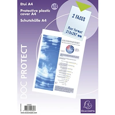 Afbeelding van Exacompta 5382E Sachet / 10 étuis A4