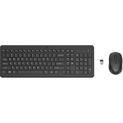 Image de HP 330 Ensemble clavier et souris sans fil 2.4 GHz QWERTY Anglais noir pour 21, 22, 24, 27; Pavilion 27, TP01; Laptop 14, 15; Portable 15, 15s, 17