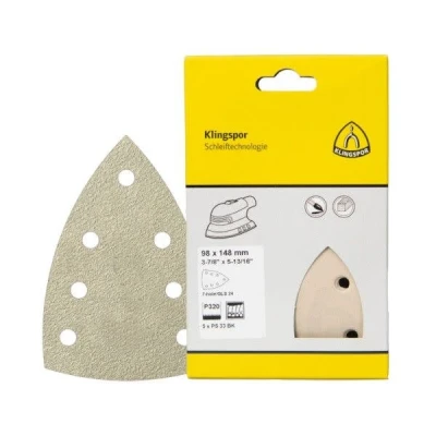 Afbeelding van Klingspor schuurpapier/driehoek GLS24 98x148mm K320 (5st)