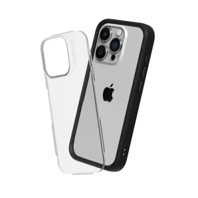 Afbeelding van RHINOSHIELD Hoesje compatibel met [iPhone 15 Pro] Mod NX personaliseerbare dunne bescherming schokabsorberende technologie [BPA vrij] zwart