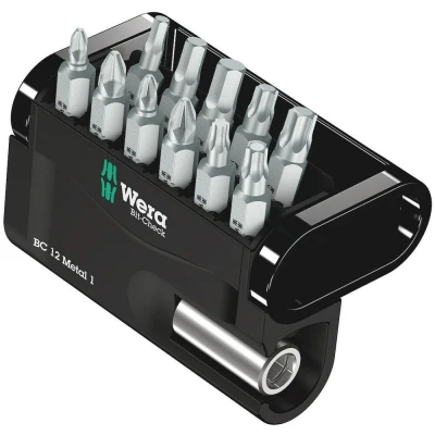 Afbeelding van Wera 12 delige bit check metal 1 bitset