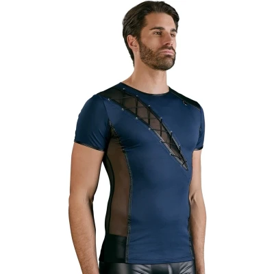 Afbeelding van Stijlvolle Mannen Shirt met Fetish Elementen