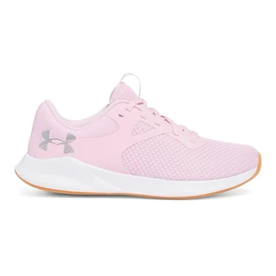 Afbeelding van Under Armour Charged Aurora 2 Trainingsschoen, Dames, Maat: 38.5, Prime pink/white/metallic silver Textiel/ synthetisch