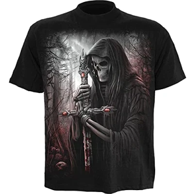 Afbeelding van Spiral Soul Searcher T shirt zwart, zwart.