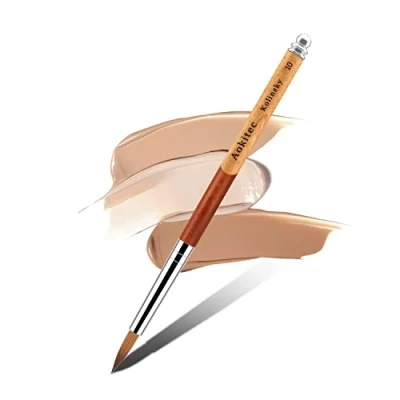 Afbeelding van Kolinsky Aokitec acrylpenseel, nagelborstel, nagelkunst voor uv geltoepassing/manicure/nageldecoratie, hoge duurzaamheid beginners en pro (10#)