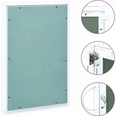 Afbeelding van Toegangspaneel met aluminium frame en gipsplaat 300x600 mm