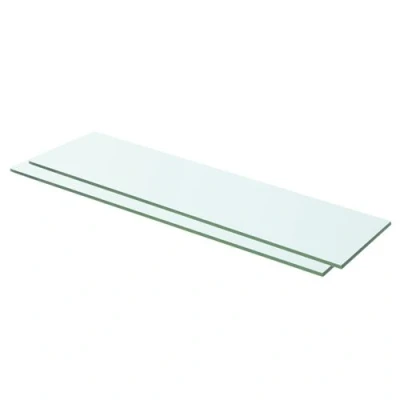 Afbeelding van Schappen 2 st 60x12 cm glas transparant