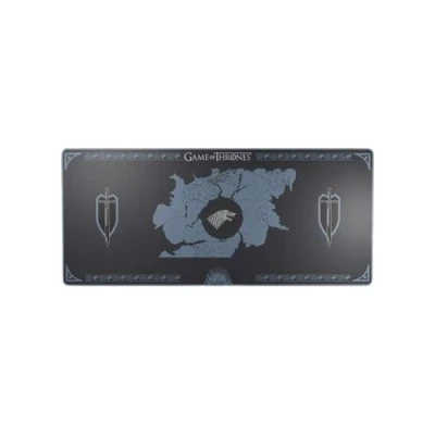 Image de Lexip Tapis de souris surface micro texturée douce et flexible taille XXL Stark Game of Thrones blanc, bleu, noir