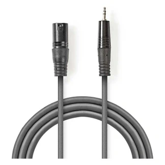 Afbeelding van XLR (m) naar jack 3.5 mm kabel Nedis 3 meter (Stereo, Gebalanceerd, 100% koper)