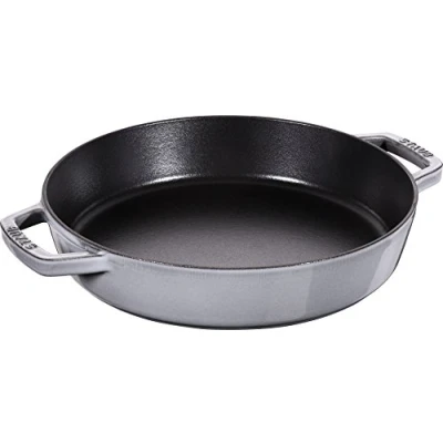 Afbeelding van STAUB Gietijzeren braadpan met 2 handgrepen, 26 cm, geschikt voor inductie, grafietgrijs