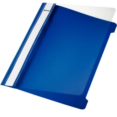 Image de LEITZ Chemise à lamelle Standard, format A5, en PVC, bleu