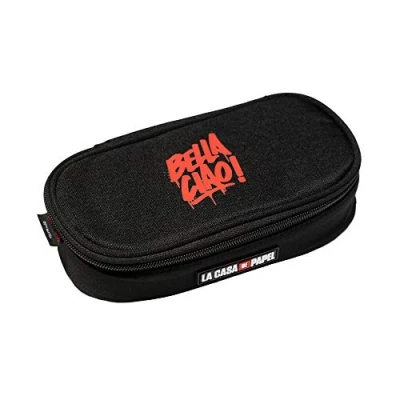 Afbeelding van Grupo Erik Etui La Casa De Papel 20 X 9 Cm Polyester Zwart/rood