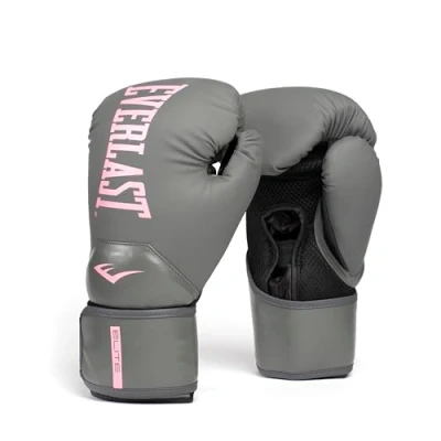 Afbeelding van Everlast Elite 2 Boxing Gloves Grey/Pink 12 oz