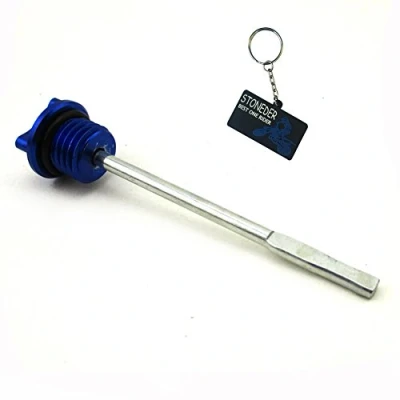 Afbeelding van Stoneder Motoroliemeter CNC blauw Voor Pit Dirt Bike 50cc, 90cc, 110cc, 125cc, 140cc, 150cc of 160cc motorfietsen