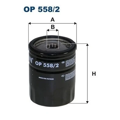 Afbeelding van FILTRON OP 558/2 Oliefilter M 20 X 1.5 6H Opschroeffilter SUBARU: XV I, Impreza III Hatchback, Forester IV