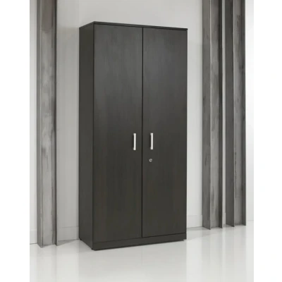 Afbeelding van Draaideurkast hout Chief 200x90x42cm Donker Eiken