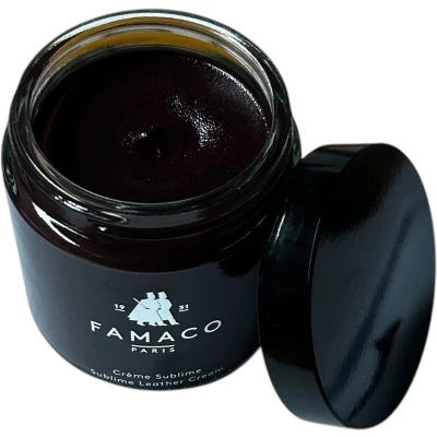 Afbeelding van Famaco 1931 Sublime Leather Cream Hoge kwaliteit schoen créme kleur Bordeaux rood (346 Burgundy)