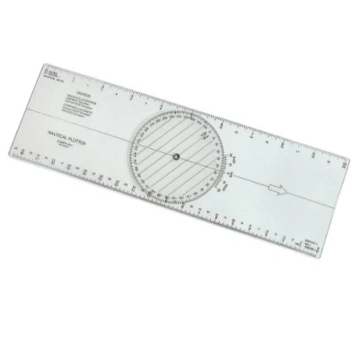 Afbeelding van Linex 2811 Navigatie route liniaal, nautische plotter, roterende centrale roos, stabiele arm, draadgat