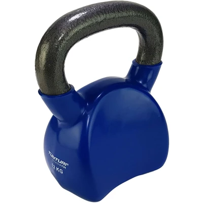 Afbeelding van Tunturi Kettlebell Vinyl 12 kg Blauw Incl. gratis fitness app