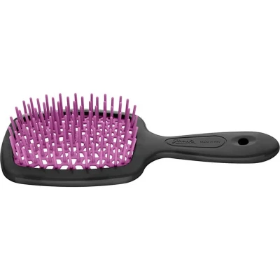 Afbeelding van kleine Superbrush borstel voor het ontwarren van haar Zwart Fuchsia