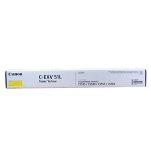 Image de Canon C EXV 51L Y Jaune original cartouche de toner pour imageRUNNER ADVANCE C5535, C5540, C5550, C5560, DX C5735, C5740, C5750, C5760