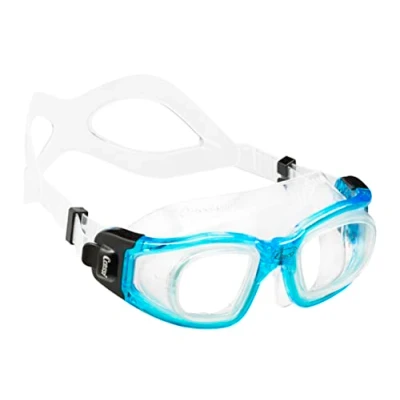 Afbeelding van Cressi CRG1B#Cressi Unisex Volwassenen Galileo Goggles Zwembril met gehard glas Lenses Transparant/Blue Nery, UNI