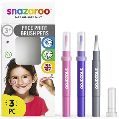 Afbeelding van Snazaroo Pinsel penseelstift, eenvoudig, 664001, roze/paars/zilver, fantasie
