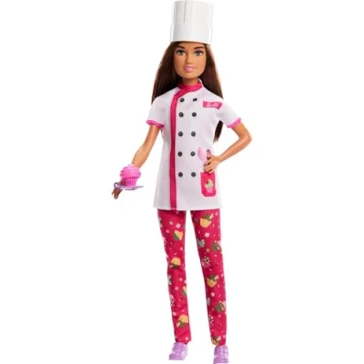 Image de Barbie Poupée Patineuse Artistique Avec Tenue Amovible Et Trophée Hrg37