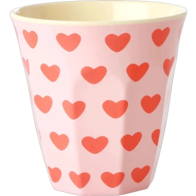 Afbeelding van Rice Melamine Beker Sweet Hearts Medium